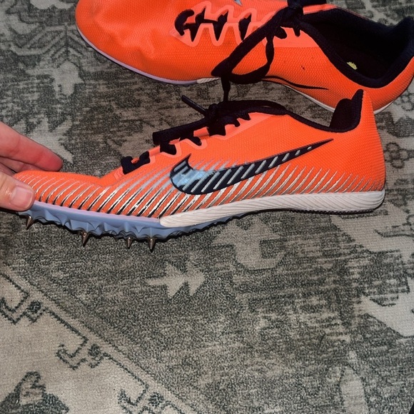 Nike women’s Zoom Rival M 9 Bright Mango spiked running shoes size 7.5 - Picture 3 of 10